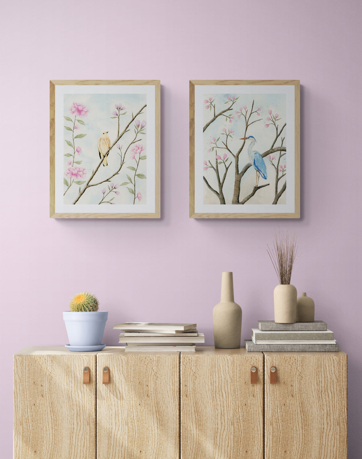 Beautiful Heron - Watercolor Wall Art