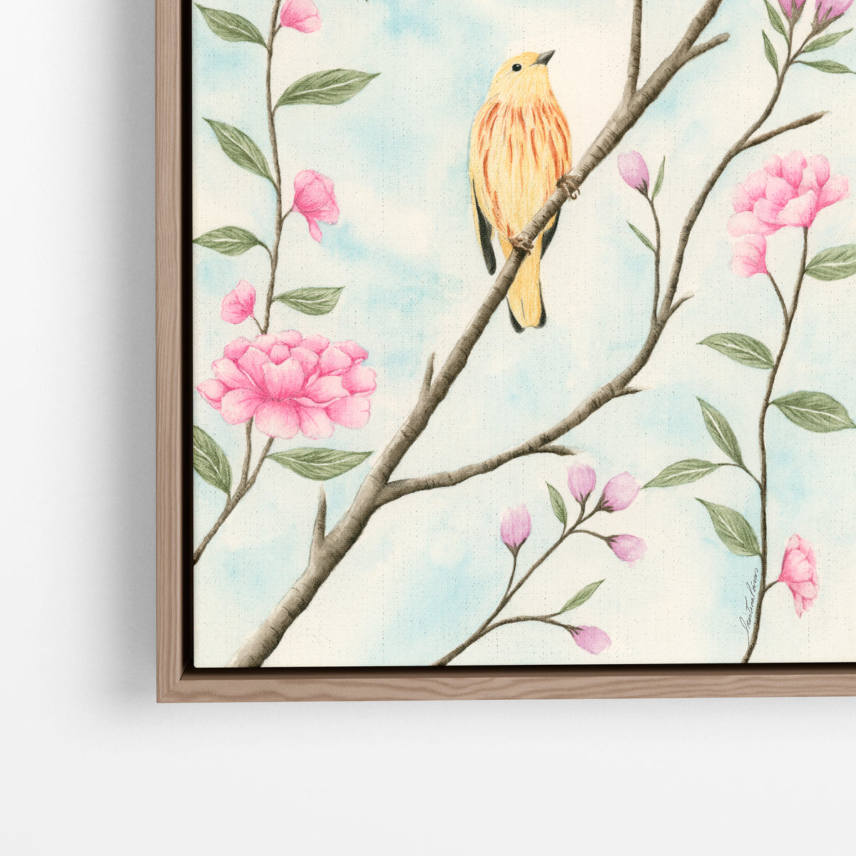 Yellow Bird - Watercolor Wall Art