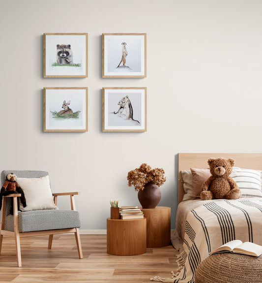 Baby Deer - Watercolor Wall Art