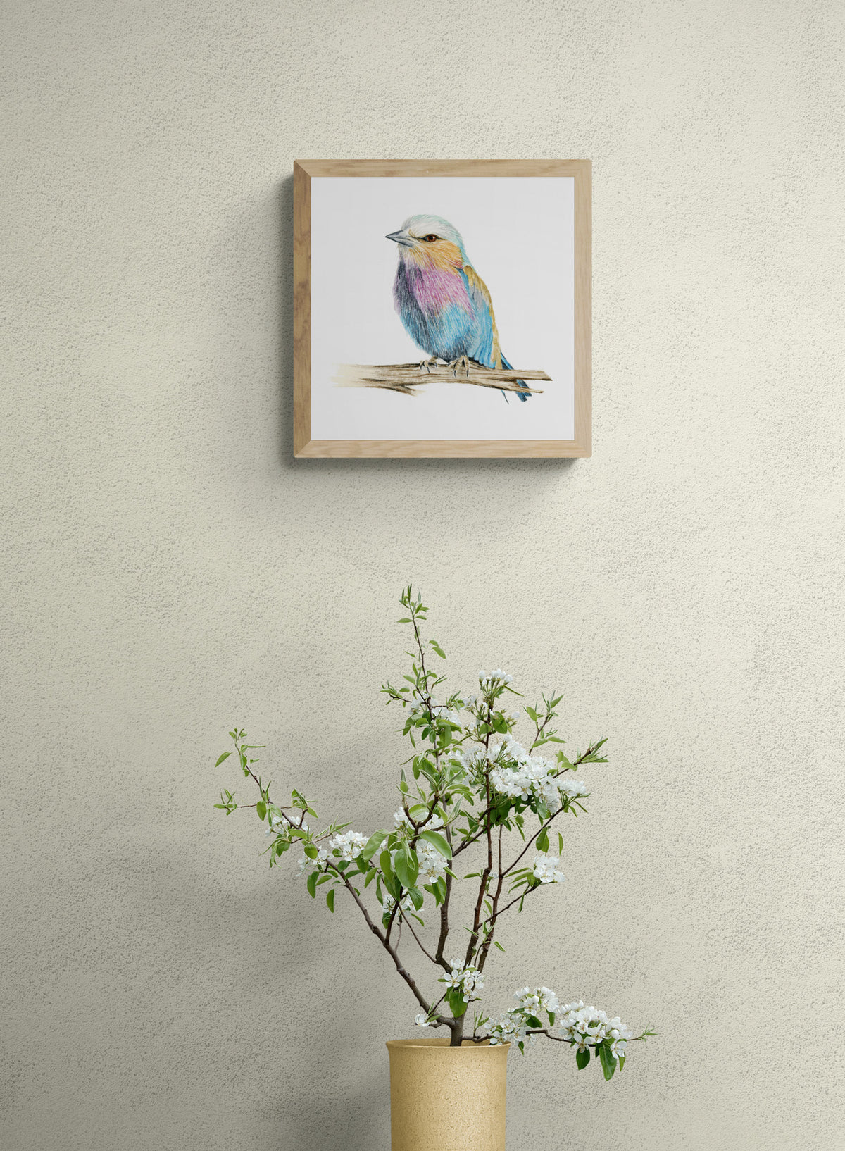 Colorful bird - Watercolor Wall Art