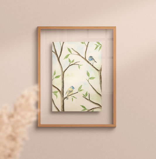 Little Birds - Watercolor Wall Art
