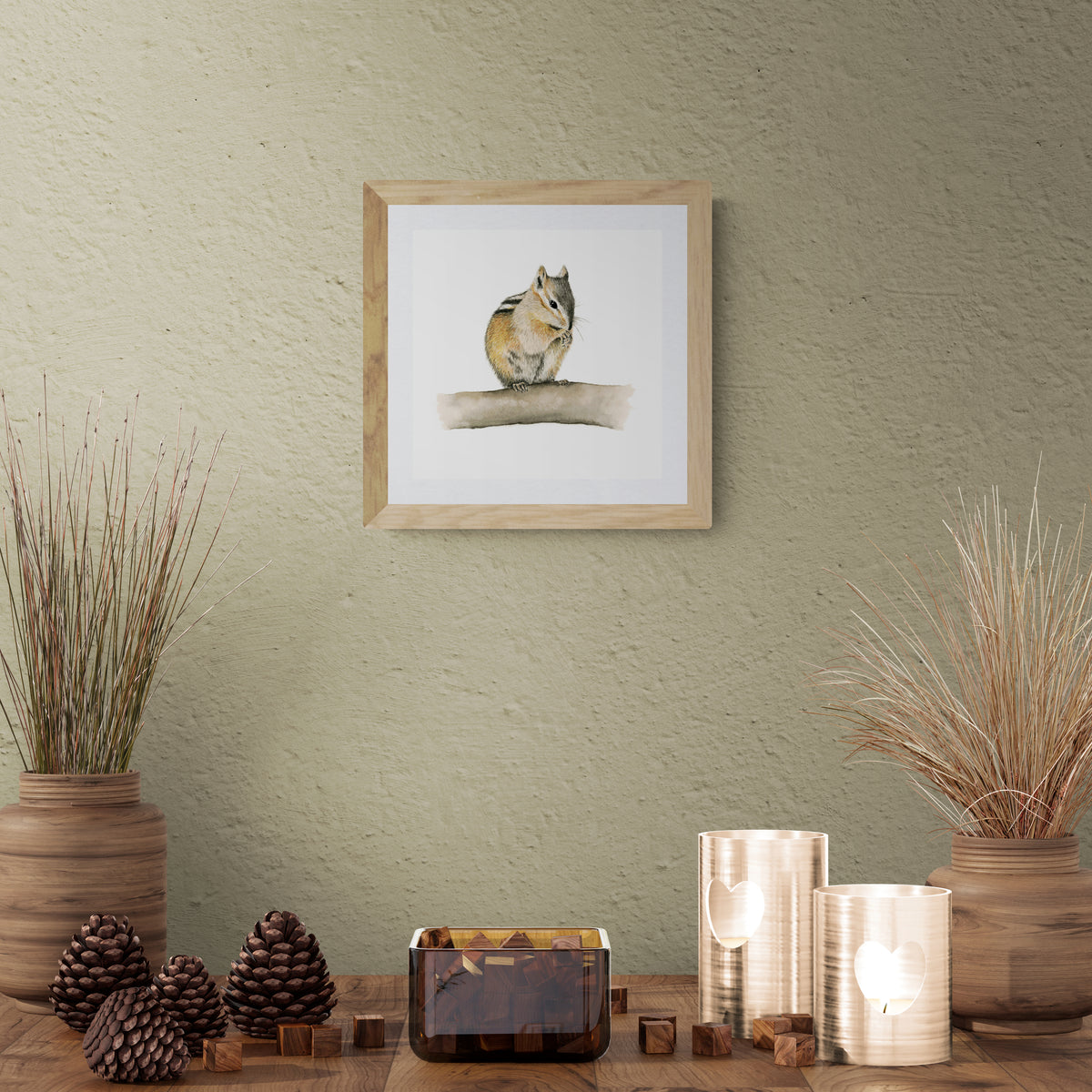 Squirrel - Watercolor Wall Art